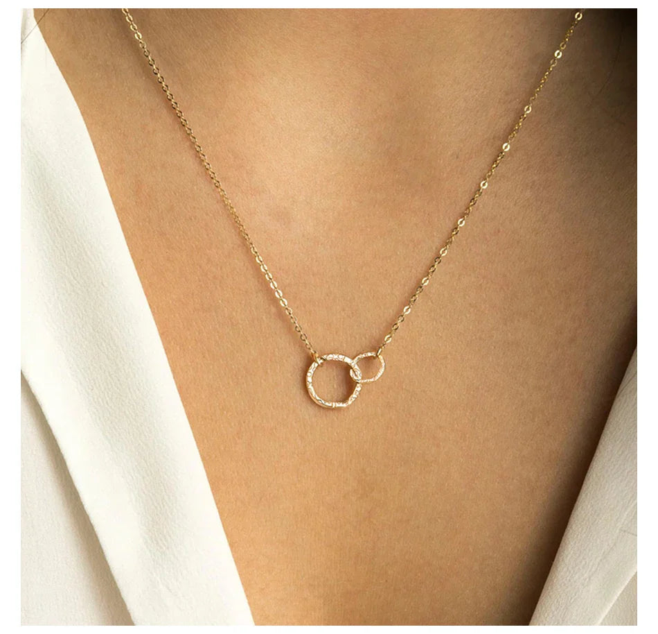 Classic Stainless steel necklace women pendant necklace chokers for women fashion jewlery best friend necklace YX14918