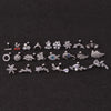 1Pc 20g Stainless Steel Helix Piercing Jewelry Fashion Animal Plant Cz Ear Lobe Tragus Daith Cartilage Screw Back Earring Stud