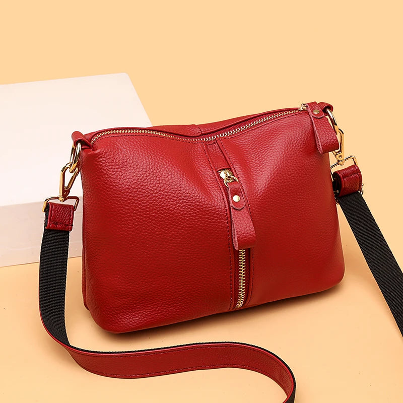 Genuine Leather Bags For Women Casual Simple Small Women's Handbags High Quality Natural Cowskin Female Shoulder Crossbody Tote