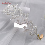 Load image into Gallery viewer, YouLaPan Rhinestone Bridal Headdress Hair Accessories Crystal Wedding Pageant Crown Headwear Hair Jewelry Bride Headband HP326
