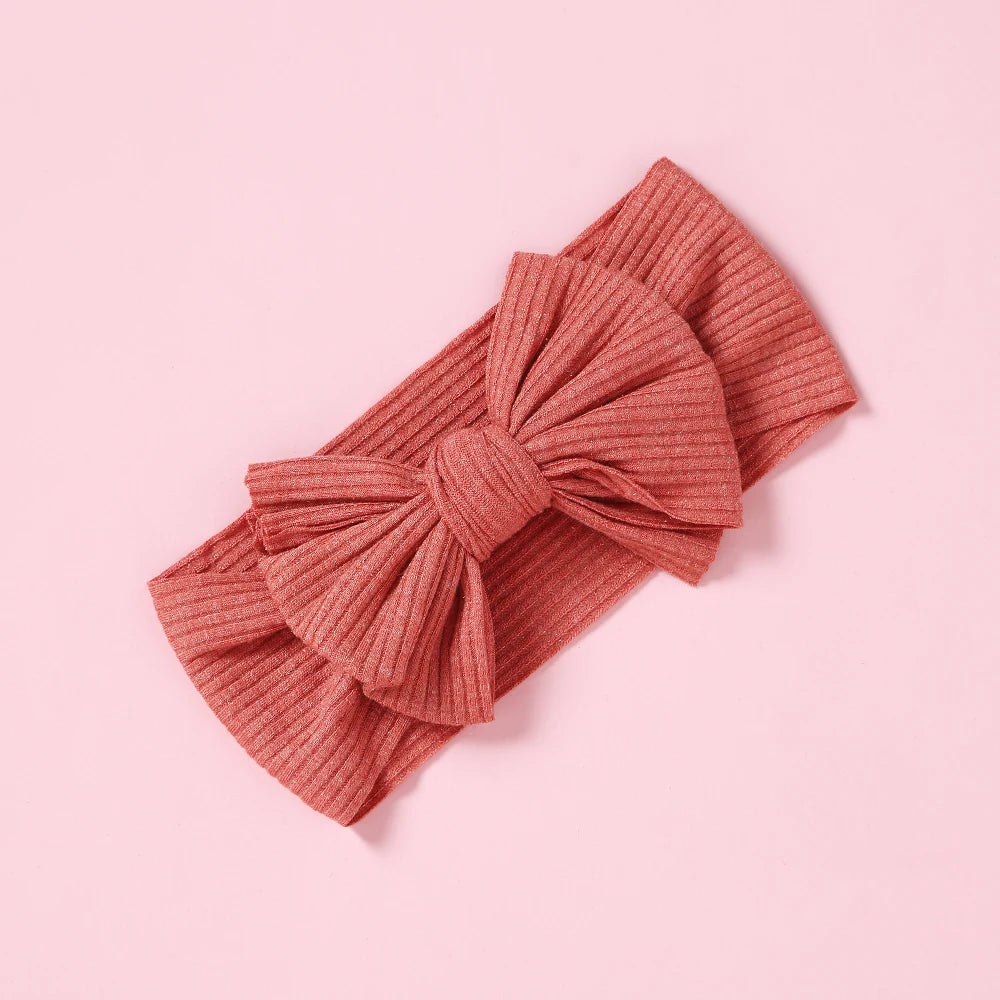 1Pc Baby Headbands New Colors Knit Bow Elastic Soft Infantiles kids Headbands Baby Items Turban for Baby Girl Hair Accessories