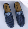 FUQIAO 2024 New Casual Shoes Men Summer Comfortable Mesh Genuine Leather Footwear Fashion Soft Male Outdoor Moccasins Loafers