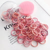 50/100 Pcs/Box New Children Cute Colors Soft Elastic Hair Bands Baby Girls Lovely Scrunchies Rubber Bands Kids Hair Accessories