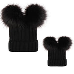 Load image into Gallery viewer, Mother Kids Winter Hats for Baby Girl Boy Bobble Hat Kids Cap for Children Pompom Baby Beanie Infant Bonnet Accessories 0-3Y
