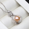 Real Genuine Freshwater Pearl Pendant For Women 92 sterling Silver Necklace Daughter Birthday Gift