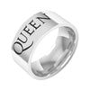 Fashion new stainless steel queen ring, punk jewelry, rock jewelry for men and women, fan gifts