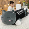 110cm Big Size High Quality Cute Cat Plush Toy Soft Cartoon Animal Stuffed Doll Sofa Bed Pillow Cushion Girl Kid Birthday Gift