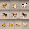 Cute Pet Dog Animals Model Schnauzer Chihuahua Bulldog Beagle Bonner Mountain Action Figure Figurine Toys Miniature Accessories