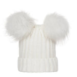 Load image into Gallery viewer, Mother Kids Winter Hats for Baby Girl Boy Bobble Hat Kids Cap for Children Pompom Baby Beanie Infant Bonnet Accessories 0-3Y
