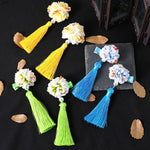 Load image into Gallery viewer, Multi style Girls Hair Clips Chinese Traditional Princess Tassels peony Flower Hanfu Hairpins Children Kids Hair Accessories
