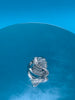 Stainless Steel Luxury Silver CZ Diamond Luxury Ring