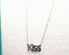 Kiss Minimalist Letter Necklace