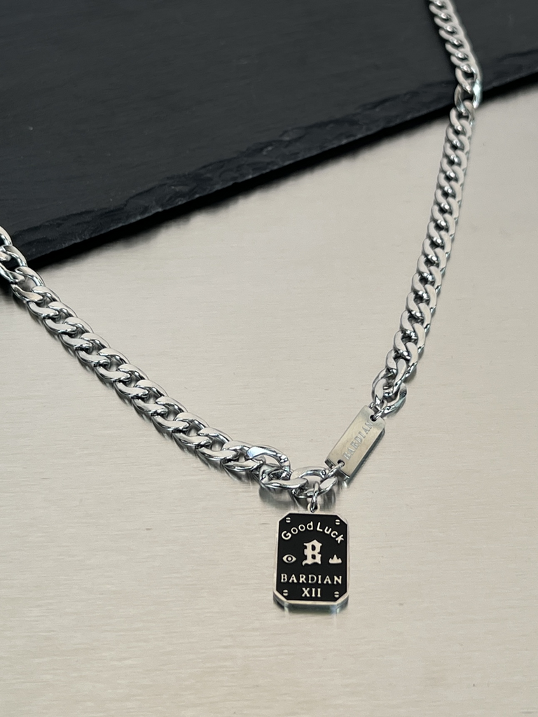 INS Nameplate Titanium Steel Cold Wind Hip-Hop Pullover Necklace