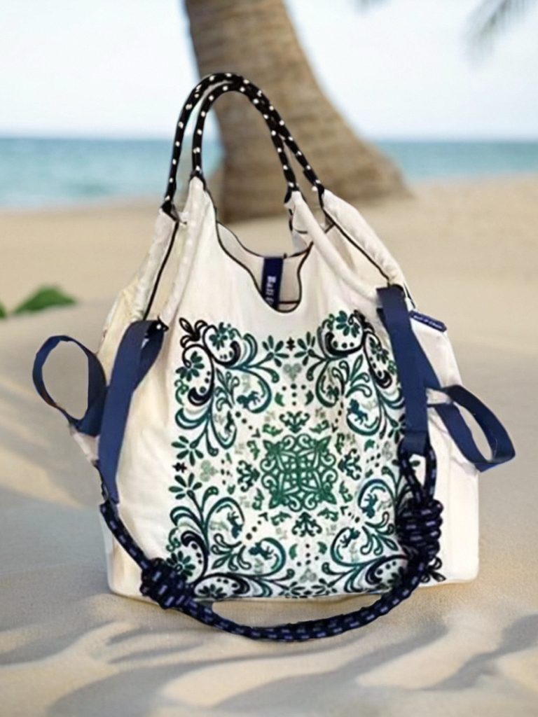 Same Style as Gao Yuanyuan's Nylon Single Shoulder Eco Bag Embroider