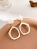 to Make round Face Thin-Looked Travel Asymmetrical Acrylic Female Earrings