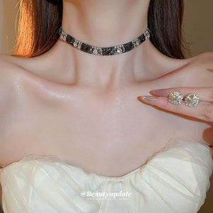 Necklace Suit French Entry Lux Easiest for Match Fancy Zircon