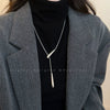 Cold Style Minimalist Women's Autumn and Winter Long Sweater Chain Water Drop