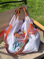 Load image into Gallery viewer, Same Style as Gao Yuanyuan's Nylon Single Shoulder Eco Bag Embroider
