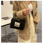 Load image into Gallery viewer, Corduroy Satchel Students Go out K-style Cosmetic Bag
