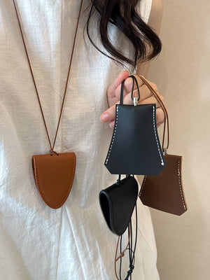 Halterneck Magnetic Multi-Functional Leather Sunglasses Clip Necklace