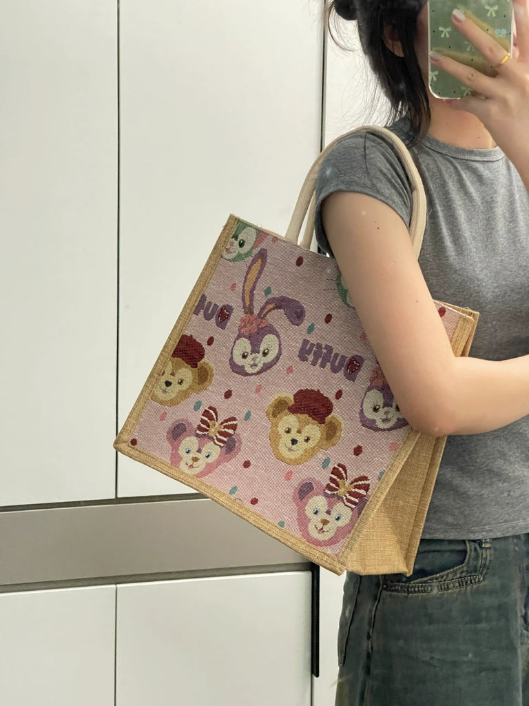 Bag Female Star Delu Work Work Clothing Canvas Bag