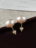 Accessible Luxury Steamed Bread Female 925 Silver Needle Niche Style Pearl Stud Earrings