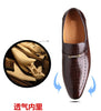 Mens PU Leather Shoes Luxury Crocodile Pattern Men Business Dress Shoes Casual Social Shoe Male Wedding Footwear Zapatos Hombre