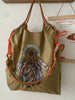 Same Style as Gao Yuanyuan's Nylon Single Shoulder Eco Bag Embroider