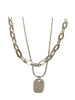 Pendant Stainless Steel Ornament Minimalist Style Sweater Chain