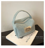 Load image into Gallery viewer, Corduroy Satchel Students Go out K-style Cosmetic Bag
