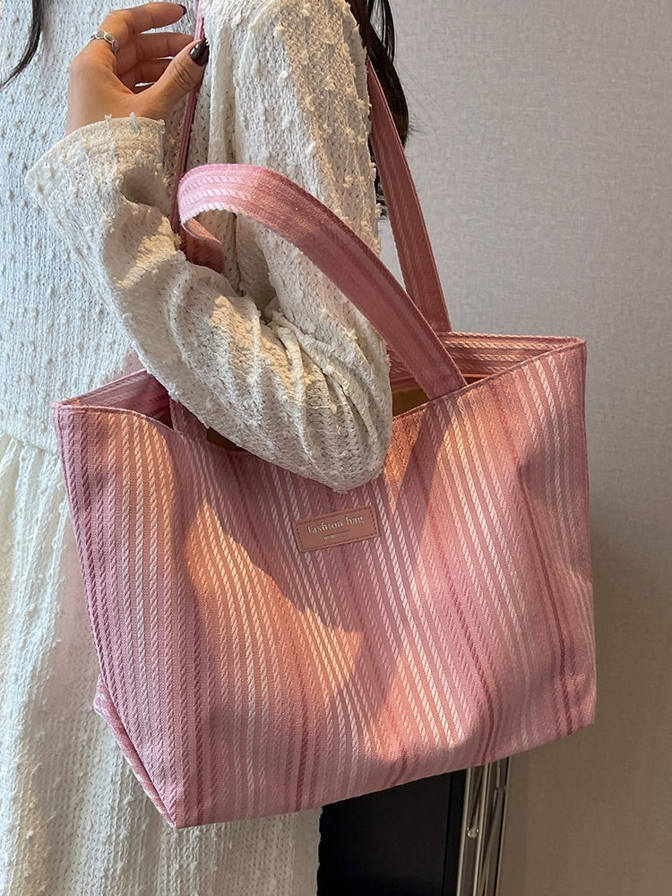 Fashion One Shoulder School Bag for College Students Tote Bag