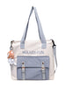 College Student Class Work Clothing Tutorial Handbag Canvas Bag