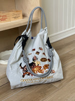 Load image into Gallery viewer, High round Nylon Eco-friendly Bag Crossbody Bag Satchel Embroider
