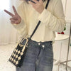 Knitting Mini Shoulder Cute Daily Outing Small Shoulder Bag