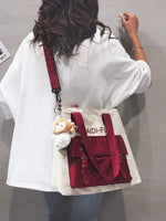 Load image into Gallery viewer, College Student Class Work Clothing Tutorial Handbag Canvas Bag

