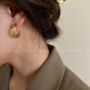 Accessible Luxury Hong Kong Style Best Selling Fancy Women's Metal Earrings