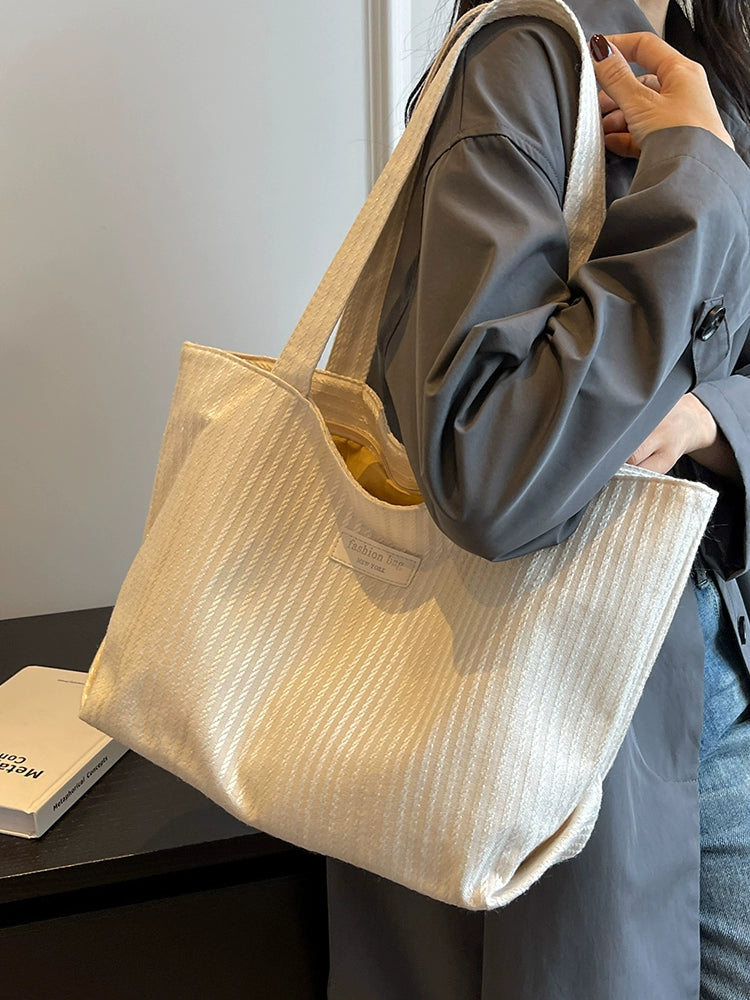 Fashion One Shoulder School Bag for College Students Tote Bag
