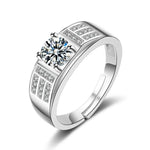 Load image into Gallery viewer, Men Domineering Artificial Diamond Ring Wedding Scene Props Couple Ring Men and Women Fake Diamond Ring Exchange Ceremony
