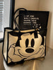 Travel Cartoon One-Shoulder Tote Bag for Going out Canvas Bag