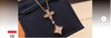 Rose Gold Crystal & Mother-of-Pearl Monogram Flower Y-Necklace