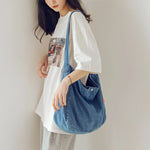 Load image into Gallery viewer, Retro Shoulder Bag Women's Cowboy Crossbody Bags Fashion Solid Messenger Bags Ladies Denim Sling Bag Large Capacity Designer Bag
