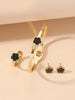 New style five-leaf flower bracelet earrings fashion jewelry set female personality