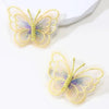 2Pcs Butterfly Hair Clip For Girl Embroidery Barrettes Fairy Hairpin Kids Hair Decor Hairpins Headwear Lovely Hair Accessories