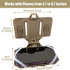 Plate Carrier Phone Mount Vest Phone Holder Foldable MOLLE Navigation Phone Carrier Board For Screen Size 4.7"-6.7"