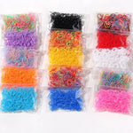 Load image into Gallery viewer, 500/1000/2000pcs Girls Colourful Disposable Rubber Band Hair Ties Headband Children Ponytail Holder Bands Kids Hair Accessories
