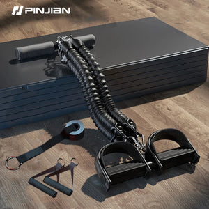 PINJIAN exercise bands UNISEX 50-100LBS elastic fitness Thickened latex tube resistance band Multi functional combination