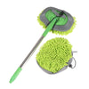 2 In 1 Car Cleaning Brush Car Wash Brush Telescoping Long Handle Cleaning Mop Broom Auto Accessory Adjustable Super Absorbent 1X