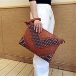Load image into Gallery viewer, Fashion Rivet Day Clutches for women Shoulder Bags PU Leather Crossbody Bags Brand design Ladies Envelope Bags clutch purse
