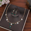 Fashion Flower Crystal Costume Jewelry Rhinestone Choker Necklace Earrings Set For Women Tiaras Crown Wedding Jewelry