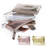 Load image into Gallery viewer, New Patent Leather Zipper Coin Purse Rose Gold Silver Color Ultra-thin Card Coin Key Storage Bag Mini Wallet Purse Girls Gifts
